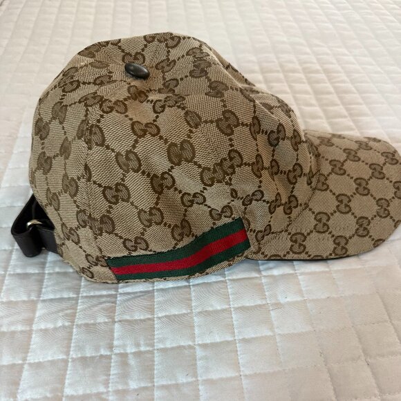 Gucci Original GG Canvas Baseball Hat with Web, - Picture 4 of 4